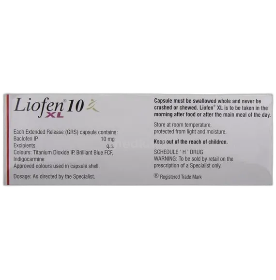 liofen xl 10mg capsule 10's